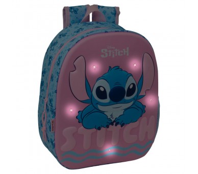 Mochila 3D LED Stitch Disney 33cm