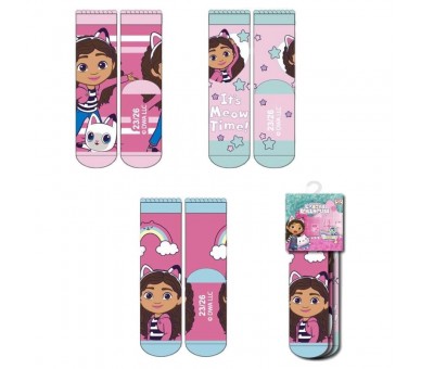 Set 3 calcetines La casa de Muñecas de Gabby surtido