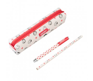 Portatodo + boligrafo y lapiz Snoopy Peanuts