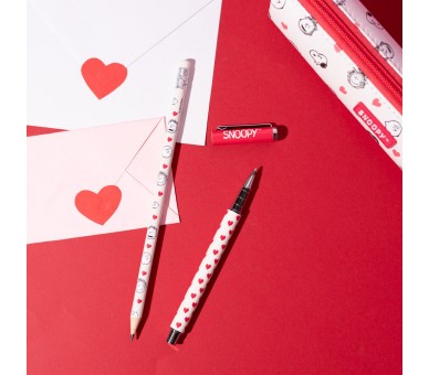 Portatodo + boligrafo y lapiz Snoopy Peanuts