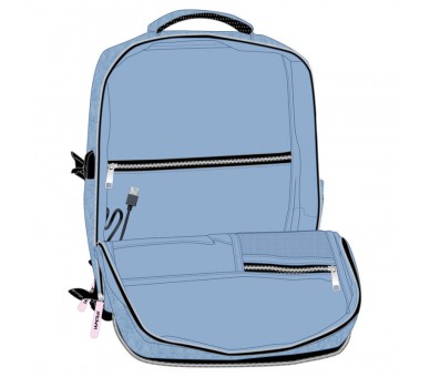 Mochila viaje cabina Huntrix Kpop Demon Hunters 44cm