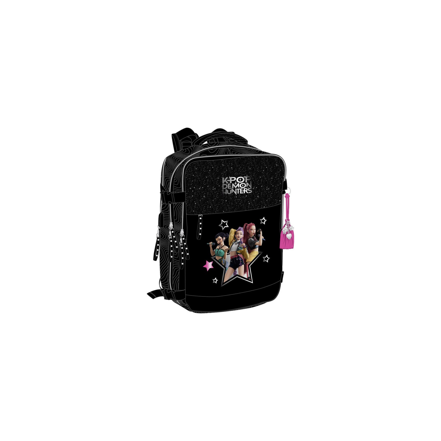 Mochila viaje cabina Energy Kpop Demon Hunters 44cm