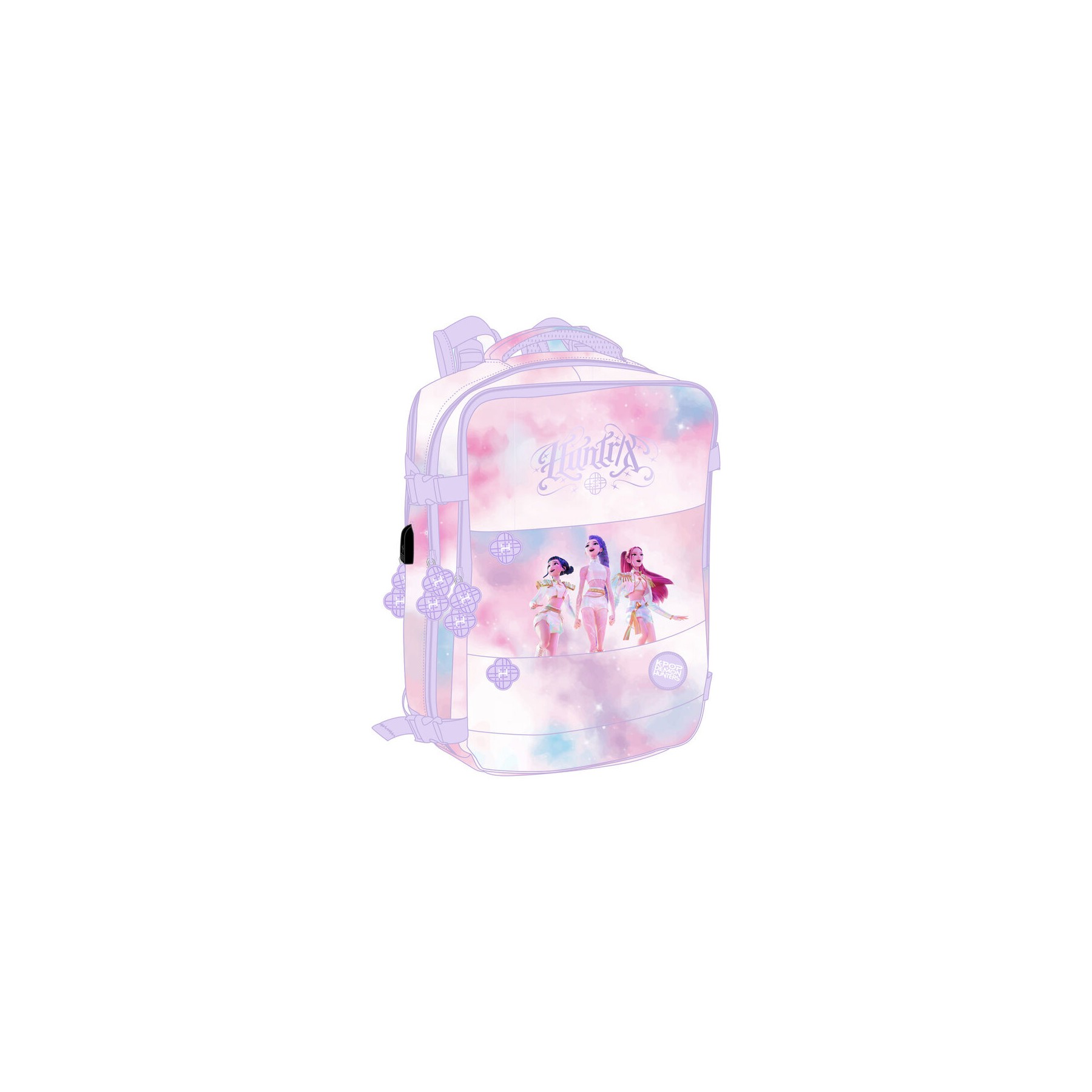 Mochila viaje cabina Artist Kpop Demon Hunters 44cm