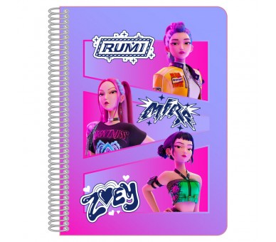 Cuaderno A5 Kpop Demon Hunters