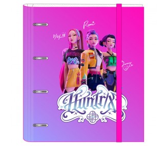 Carpeta Kpop Demon Hunters 4 anillas