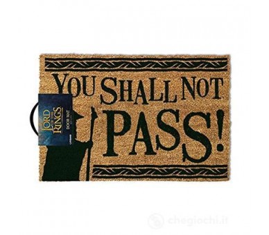 Signore degli Anelli Zerbino You Shall Not Pass 40x57cm