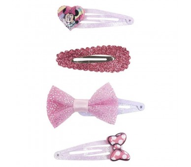 Blister 4 horquillas Minnie Disney