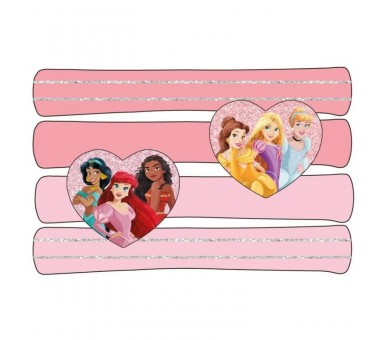 Blister 4 coleteros Princesas Disney
