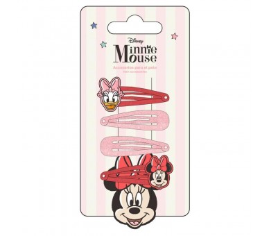 Blister 4 horquillas Minnie Disney
