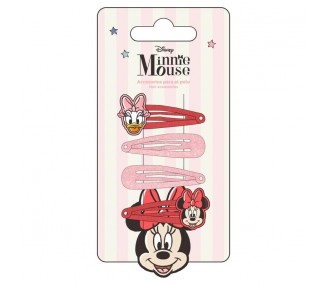 Blister 4 horquillas Minnie Disney