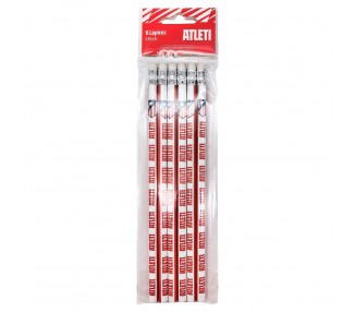 Blister 6 lapices Atletico de Madrid