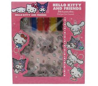 Set Colgadores para pintar Hello Kitty and Friends