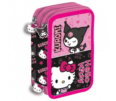 Plumier Kuromi & Hello Kitty triple