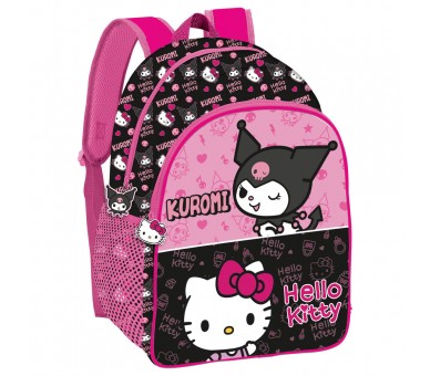 Mochila Kuromi & Hello Kitty 40cm
