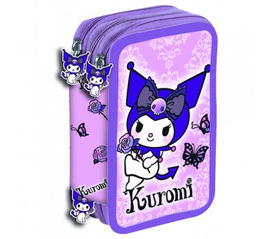 Plumier Purple Kuromi Hello Kitty triple