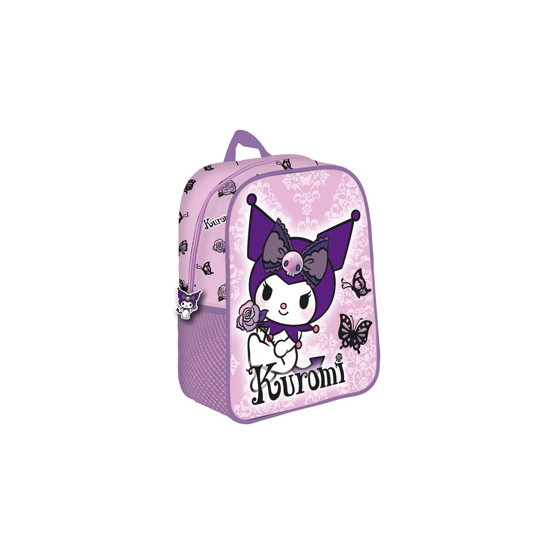 Mochila 3D Purple Kuromi Hello Kitty 30cm