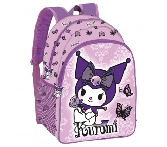 Mochila Purple Kuromi Hello Kitty 40cm