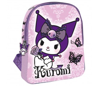 Mochila Purple Kuromi Hello Kitty 30cm