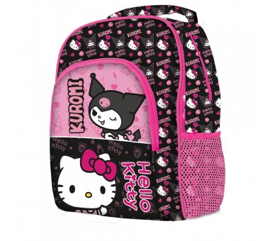 Mochila Kuromi & Hello Kitty 42cm