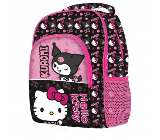 Mochila Kuromi & Hello Kitty 42cm