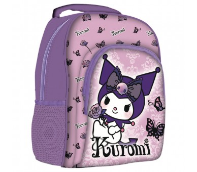 Mochila Purple Kuromi Hello Kitty 40cm