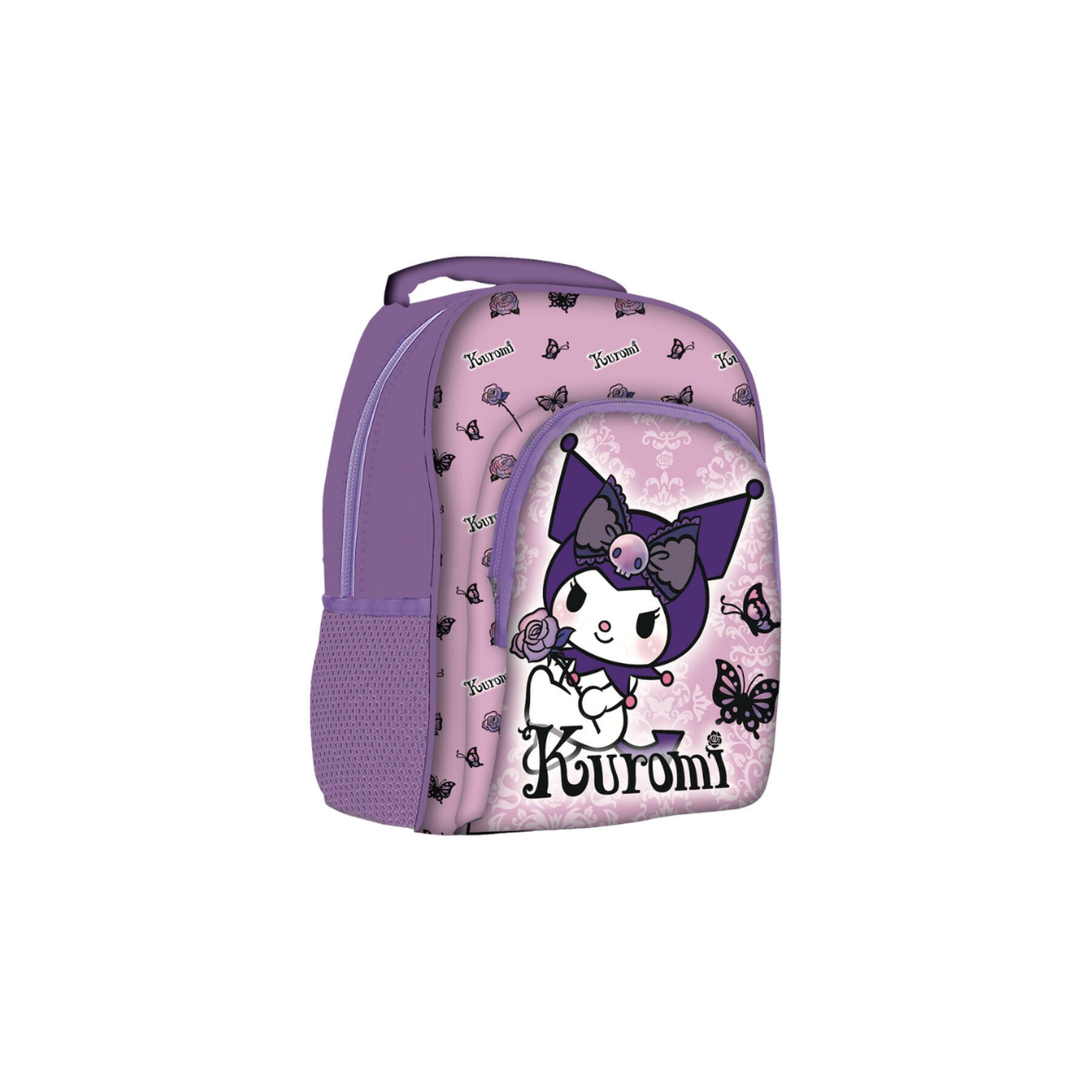 Mochila Purple Kuromi Hello Kitty 40cm