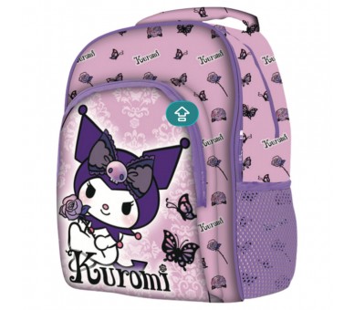Mochila Purple Kuromi Hello Kitty 42cm