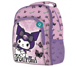 Mochila Purple Kuromi Hello Kitty 42cm