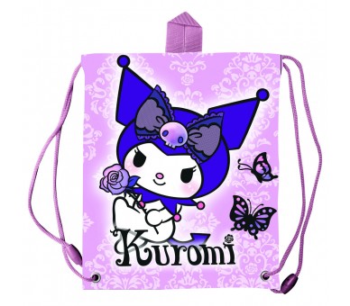 Saco merienda Purple Kuromi Hello Kitty 30cm