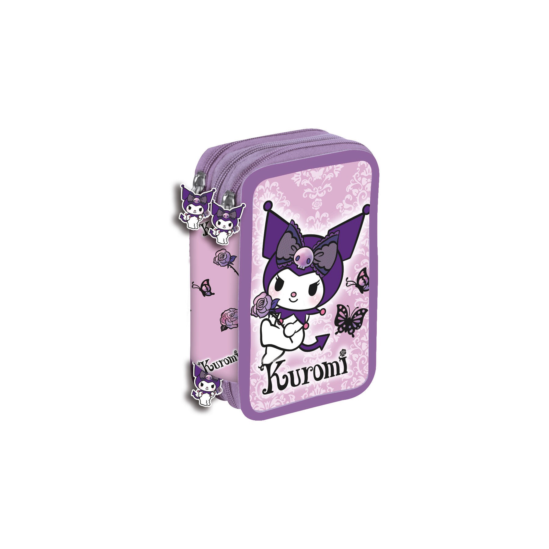 Plumier Purple Kuromi Hello Kitty triple