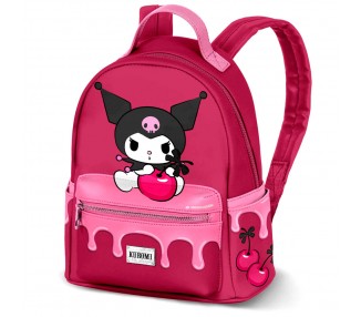 Mochila Cherry Kuromi Hello Kitty 25cm