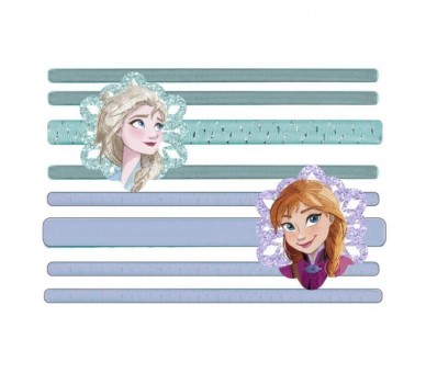 Blister 8 coleteros Frozen Disney