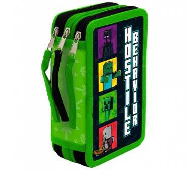 Plumier Minecraft triple 39pzs