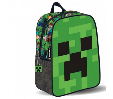 Mochila 3D Face Minecraft 30cm