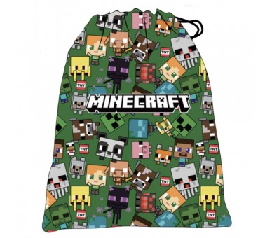 Saco merienda Characters Minecraft 30cm