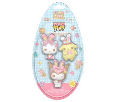 Blister 3 figuras Pocket POP Egg Hello Kitty and Friends