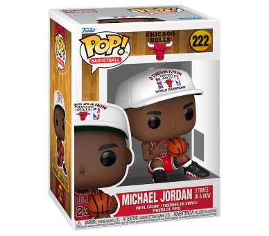 Figura POP NBA Chicago Bulls Michael Jordan 3 Times in a Row