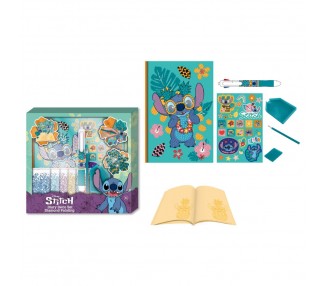 Set Decoracion Diario Stitch Disney
