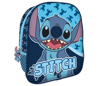 Mochila Abstract Stitch Disney 26cm