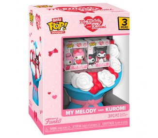 Figura Bitty POP Bouquet Hello Kitty My Melody and Kuromi San Valentin