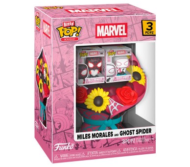 Figura Bitty POP Bouquet Marvel Miles Morales and Ghost Spider San valentin