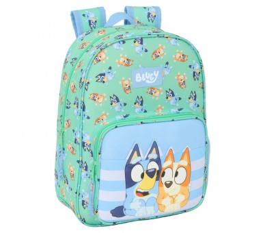Mochila Sisters Bluey 34cm adaptable