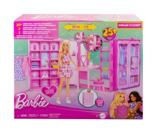 Muñeca Barbie con armario Barbie