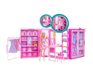 Muñeca Barbie con armario Barbie