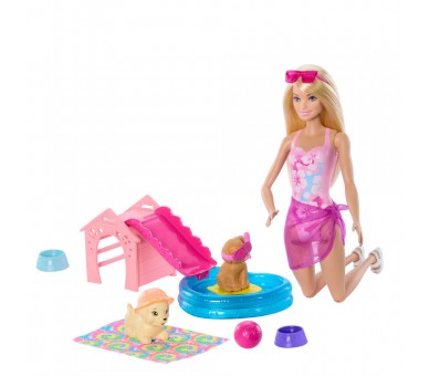 Muñeca Piscina Perritos Barbie