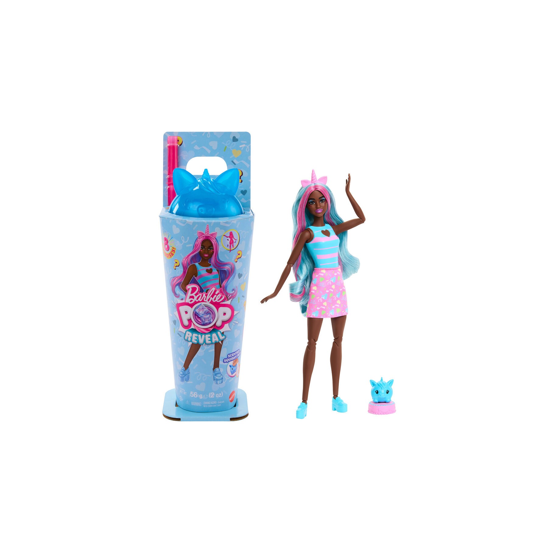 Muñeca Fiesta de Animales Pop Reveal Barbie