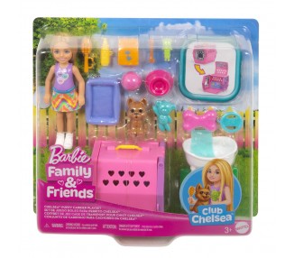 Muñeca Chelsea Perro & Transportin Barbie