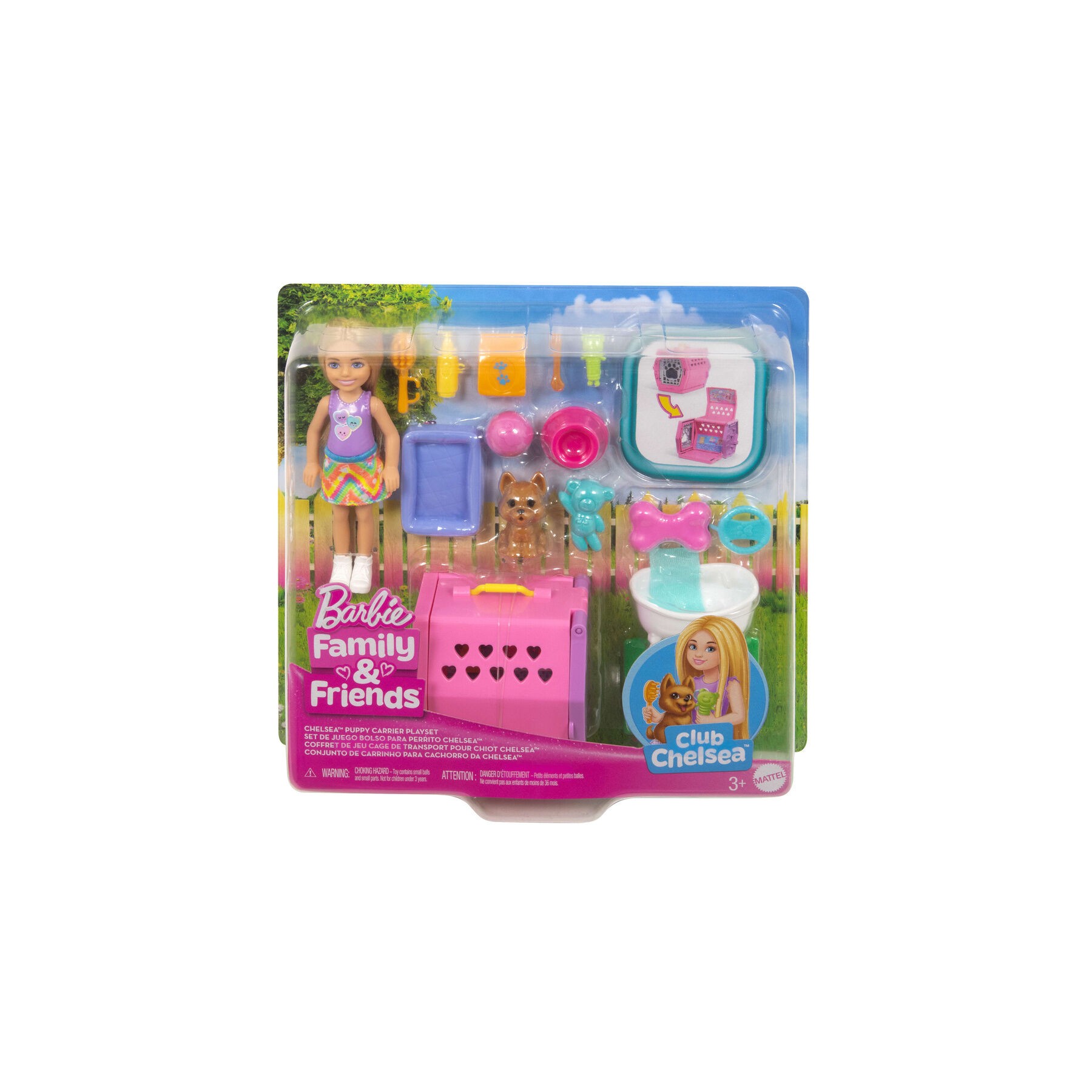 Muñeca Chelsea Perro & Transportin Barbie