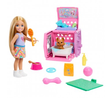 Muñeca Chelsea Perro & Transportin Barbie
