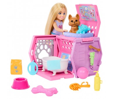 Muñeca Chelsea Perro & Transportin Barbie